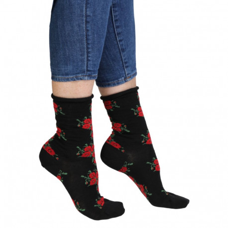 SOKISAHTEL MARET lillelised meriinovillased sokid 444