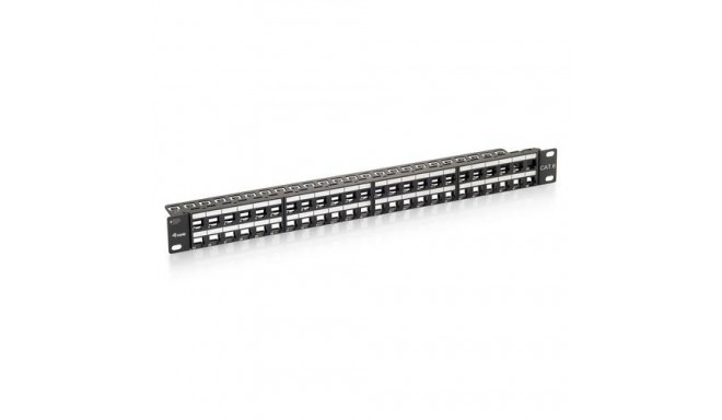 Equip 48-Port Keystone Cat.6 Unshielded Patch Panel, Black