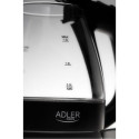 Adler AD 1224 electric kettle 1.5 L 2000 W Black, Transparent