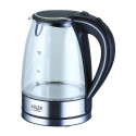 Adler AD 1225 electric kettle 1.7 L 2000 W Black, Stainless steel, Transparent