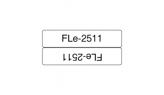 Brother FLE2511 label-making tape Black on white