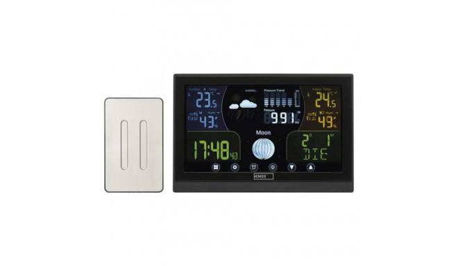 Emos E6018 digital weather station Black LED Battery