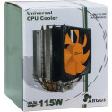 Dynatron Argus SU-200 Processor Cooler 9.2 cm Black, Orange
