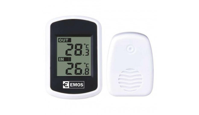 Emos E0042 Electronic environment thermometer Indoor/outdoor Black, White