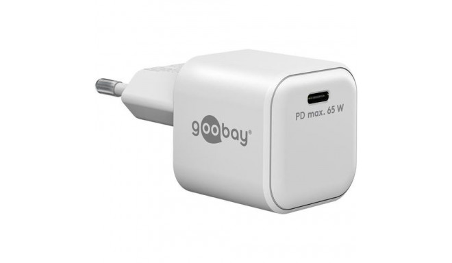 Goobay 65370 mobile device charger Headphones, Laptop, Smartphone, Tablet White AC Fast charging Ind