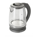 Adler AD 1286 electric kettle 2 L 2200 W Grey, Transparent