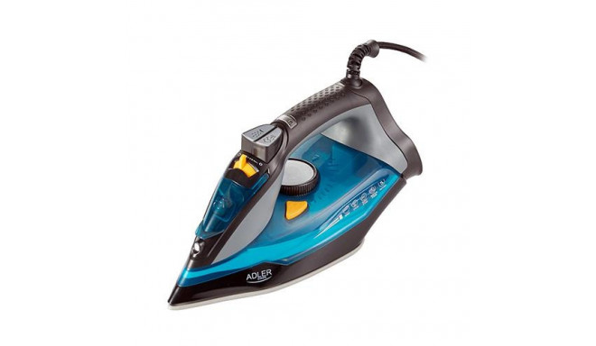 Adler AD 5032 iron Dry iron Ceramic soleplate 2400 W Black, Blue, Grey