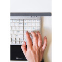 BakkerElkhuizen UltraBoard 960 Standard Compact keyboard Office USB QWERTZ Swiss Silver, White