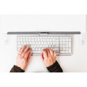 BakkerElkhuizen UltraBoard 960 Standard Compact keyboard Office USB QWERTZ Swiss Silver, White