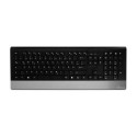 MediaRange MROS105 keyboard Mouse included RF Wireless QWERTZ English Black, Silver