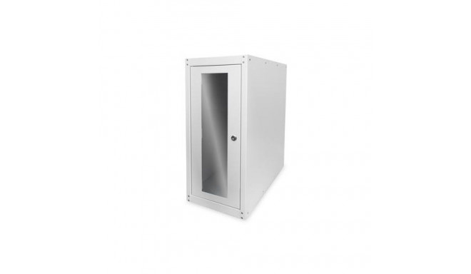 Digitus Computer housing with glass door, rolling, lockable, with ventilation slits