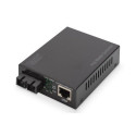 Digitus Gigabit PoE media converter, RJ45 / SC, SM, PSE