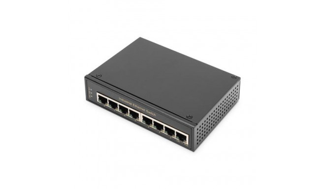 Digitus 8 port Gigabit Ethernet network switch, industrial, unmanaged