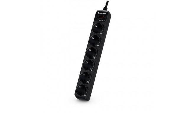 CyberPower B0620SC0-DE surge protector Black 6 AC outlet(s) 200 - 250 V 1.8 m