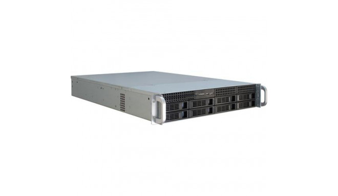Inter-Tech IPC 2U-2408 Rack Black, Stainless steel