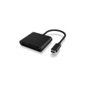 ICY BOX IB-CR301-C3 card reader USB 3.2 Gen 1 (3.1 Gen 1) Type-C Black