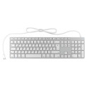 KeySonic KSK-8022BT keyboard Universal Bluetooth QWERTZ German Silver