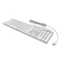 KeySonic KSK-8022BT keyboard Universal Bluetooth QWERTZ German Silver