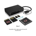 ICY BOX IB-CR401-C3 card reader USB 3.2 Gen 1 (3.1 Gen 1) Type-C Black