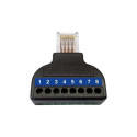 Wantec Splitter 2wIP für 4 Leitungen/nur 5627 verwendb. network splitter Black