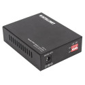 Intellinet Gigabit PoE+ Media Converter, 1 x 1000Base-T RJ45 Port to 1 x SFP Port, PoE+ Injector