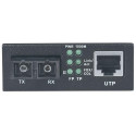 Intellinet Gigabit Ethernet Single Mode Media Converter, 10/100/1000Base-T to 1000Base-Lx (SC) Singl