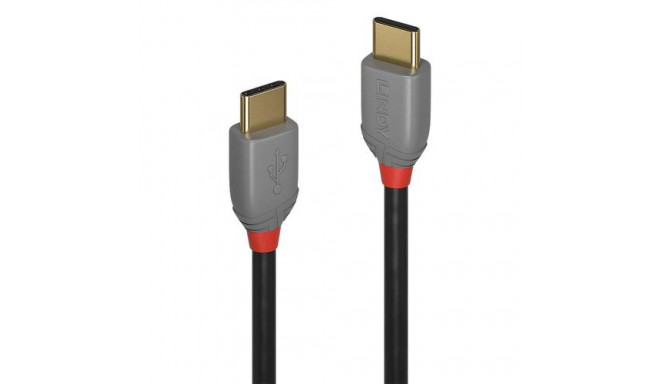 Lindy 1m USB 2.0 Type C to C Cable, Anthra Line