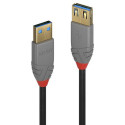 Lindy 2m USB 3.2 Type A Extension Cable, 5Gbps, Anthra Line
