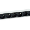 Equip 333313 power distribution unit (PDU) 8 AC outlet(s) 1U Black, Silver