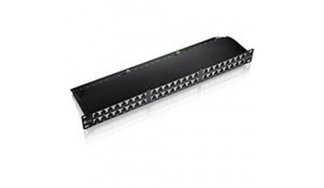 Equip 48-Port Cat.6 Shielded Patch Panel, Black