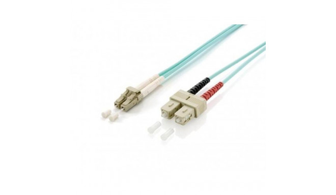 Equip LC/SC Fiber Optic Patch Cable, OM3, 1.0m