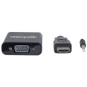 Manhattan HDMI to VGA (with Audio) Converter cable, 1080p, 30cm, Male to Female, Micro-USB Power Inp