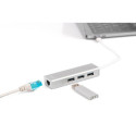 Digitus USB Type-C™ 3-Port Hub + Gigabit Ethernet