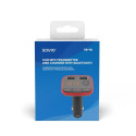 Savio TR-10 FM transmitter Bluetooth/USB Black