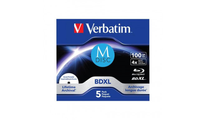 Verbatim 43834 blank Blu-Ray disc BDXL 100 GB 5 pc(s)