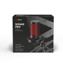 Savio wired gaming microphone with backlight tripod USB SONAR PRO Black, Red Game console microphone