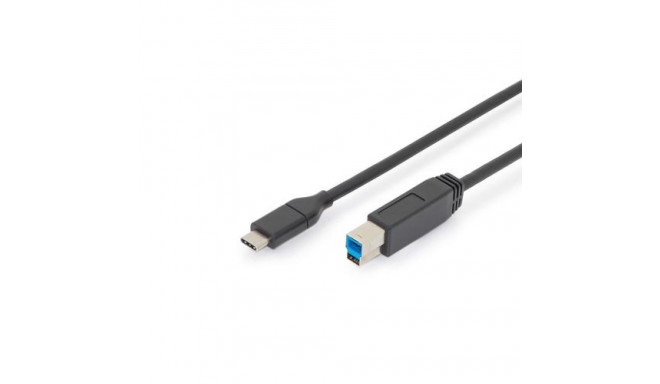Digitus USB Type-C connection cable, Type-C to B