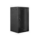 Lanberg WF01-6622-10B rack cabinet 22U Wall mounted rack Black