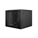 Lanberg WF01-6609-10B rack cabinet 9U Wall mounted rack Black