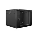 Lanberg WF01-6609-10B rack cabinet 9U Wall mounted rack Black