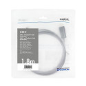 LogiLink UA0335 video cable adapter 1.8 m USB Type-C DisplayPort Black