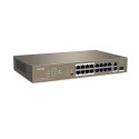 Tenda TEF1118P-16-150W network switch Unmanaged L2 Fast Ethernet (10/100) Power over Ethernet (PoE) 