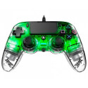 NACON PS4OFCPADCLGREEN Gaming Controller Green, Transparent USB Gamepad Analogue / Digital PC, PlayS