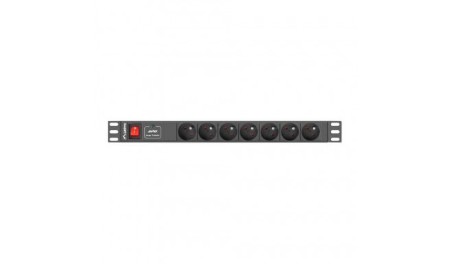 Lanberg PDU-07E-0200-BK surge protector Black 7 AC outlet(s) 220 - 250 V 2 m