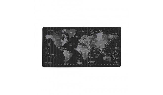 NATEC Time Zone Map Maxi Black, Grey