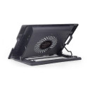 Gembird NBS-1F17T-01 laptop cooling pad 43.2 cm (17&quot;) 1500 RPM Black