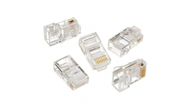 Gembird Modular plug 8P8C for solid LAN cable CAT5, UTP, 100 pcs per bag