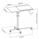 Techly Universal Adjustable Trolley for Notebook Projector, Black