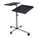 Techly Universal Adjustable Trolley for Notebook Projector, Black