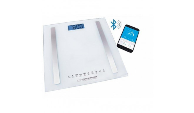 Esperanza EBS016W personal scale Square White Electronic personal scale